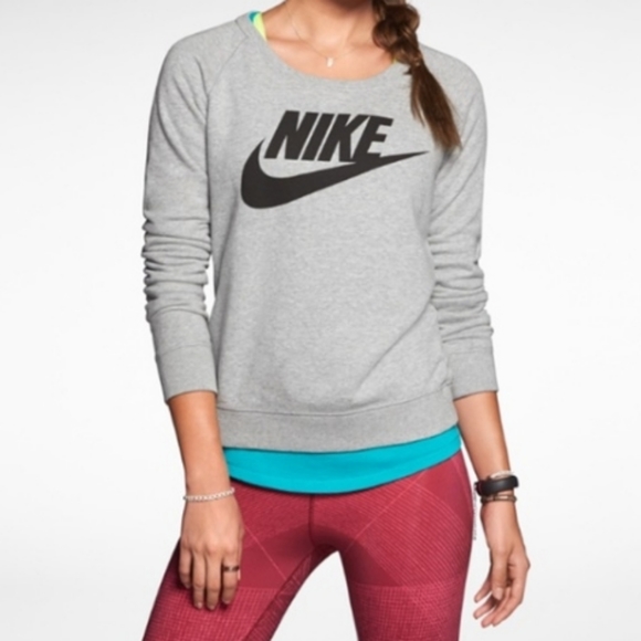 nike off the shoulder sweatshirt